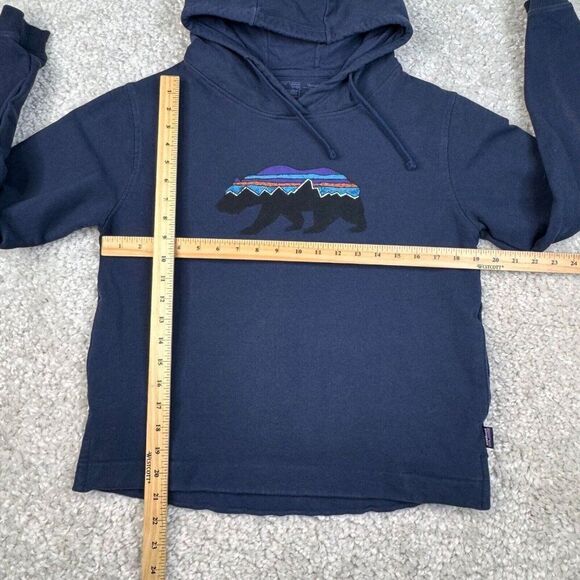 Patagonia Uprisal Hoody Fitz Roy Bear Navy Blue - Picture 9 of 9